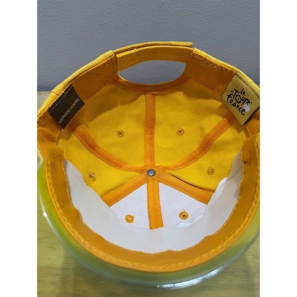 Vtg NOS Official Le Tour de France Adjustable Cycling Hat Cap Florescent Visor - Picture 16 of 17